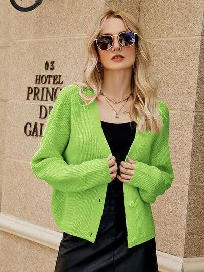 Discover Versatile Dropped Shoulder Cardigan for Women Jewelry Bubble