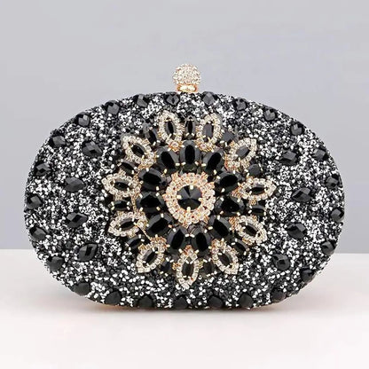 Discover the Must-Have Black Crystal Clutch Bag for Women Jewelry Bubble