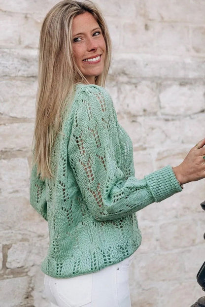 Discover the Perfect Lightweight Pointelle Sweater for Delicate Style Jewelry Bubble