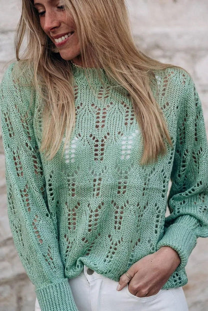 Discover the Perfect Lightweight Pointelle Sweater for Delicate Style Jewelry Bubble