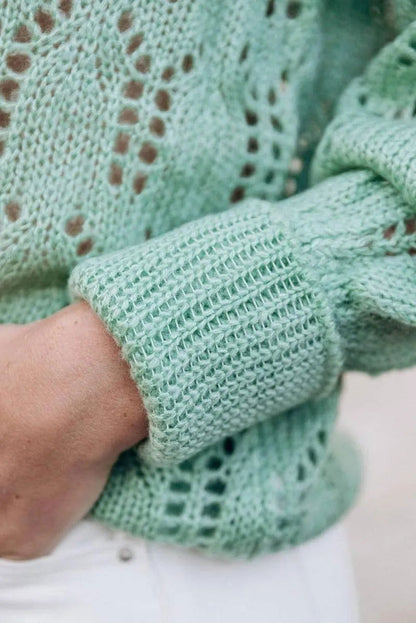 Discover the Perfect Lightweight Pointelle Sweater for Delicate Style Jewelry Bubble