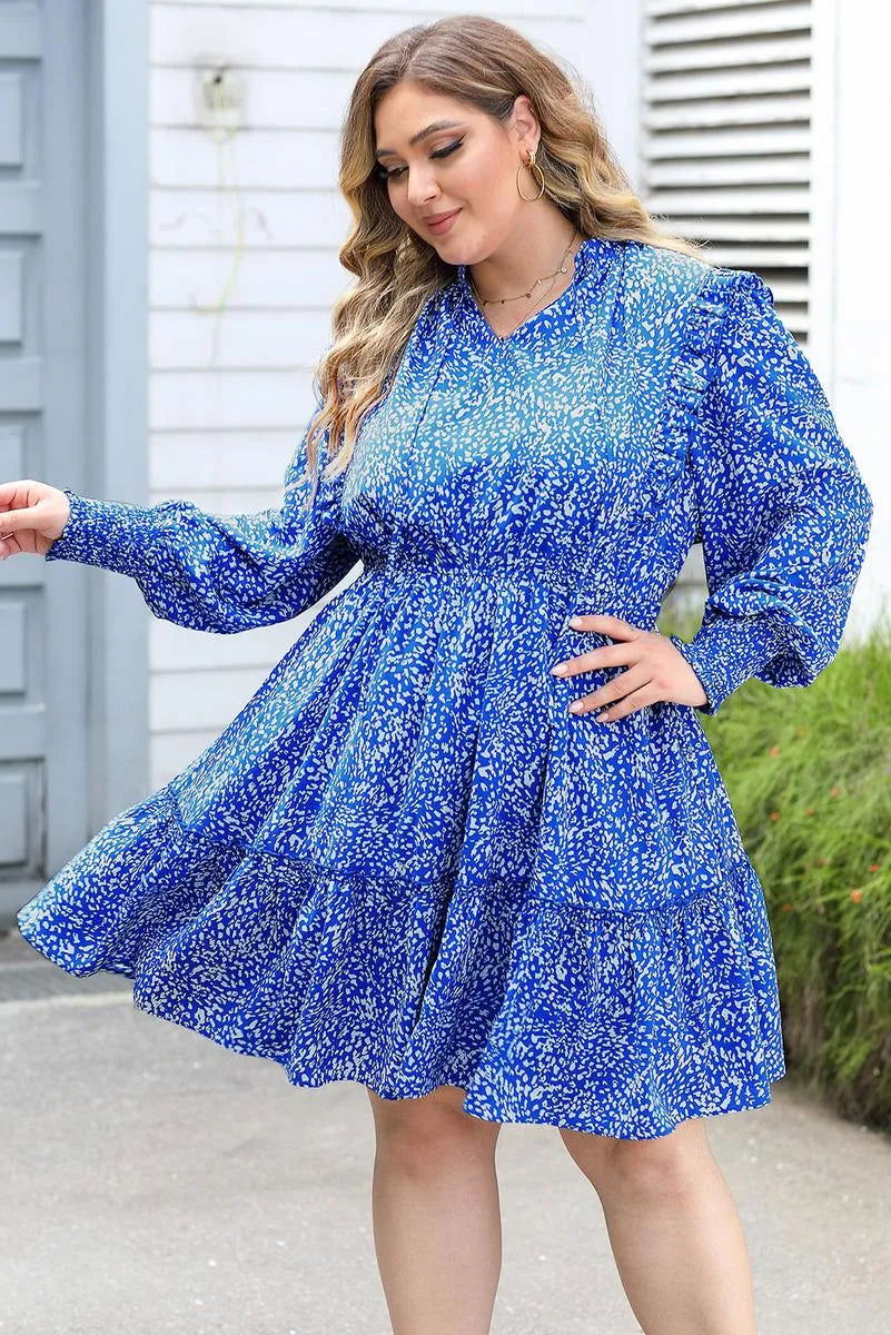 Discover the Perfect Plus Size Spotted Print Dress - Shop Now! Jewelry Bubble