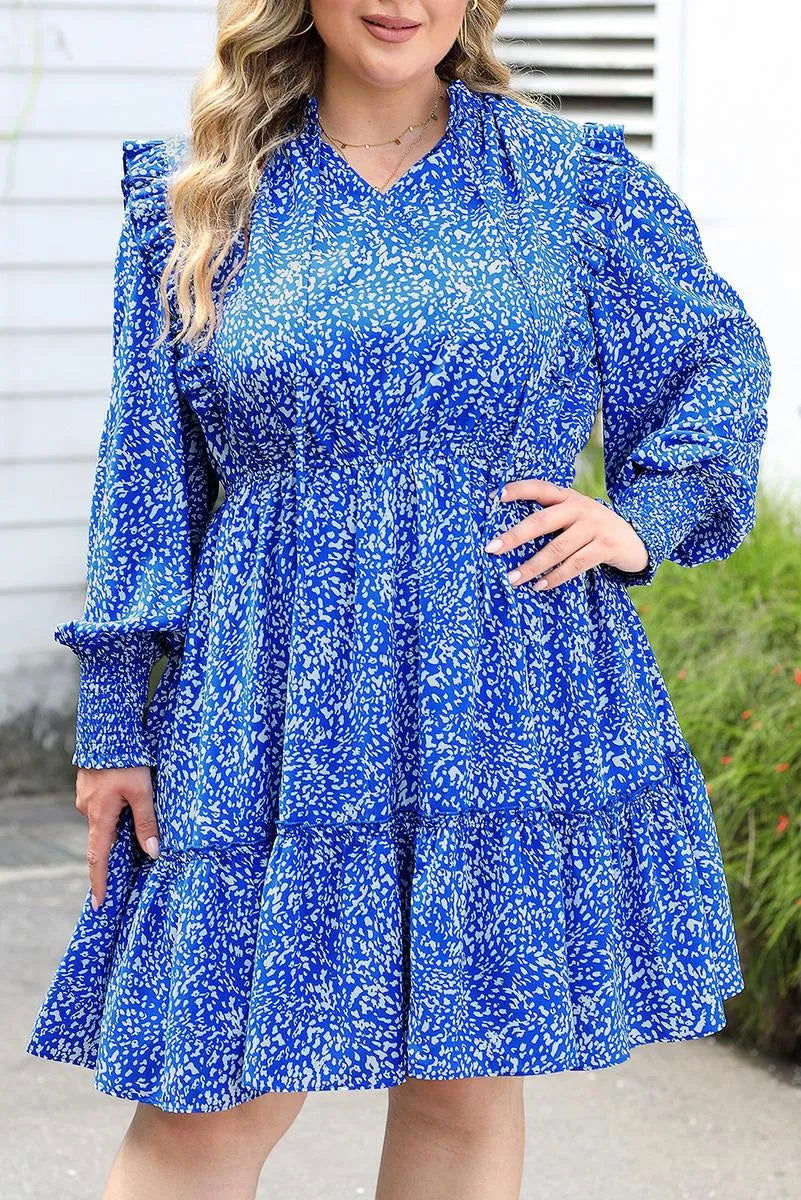 Discover the Perfect Plus Size Spotted Print Dress - Shop Now! Jewelry Bubble