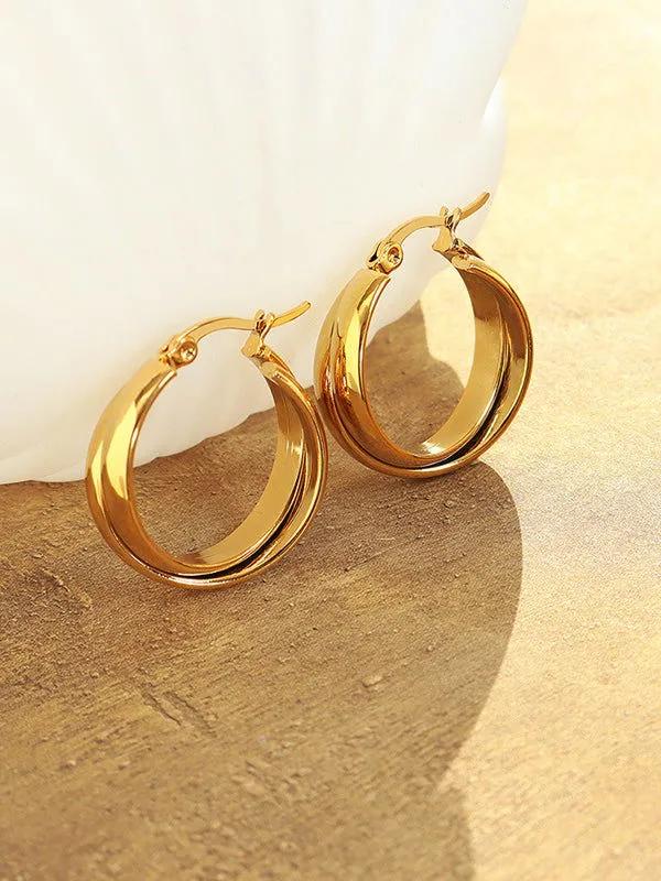 Dome Hoops Earrings - Timeless Elegance for Every Occasion