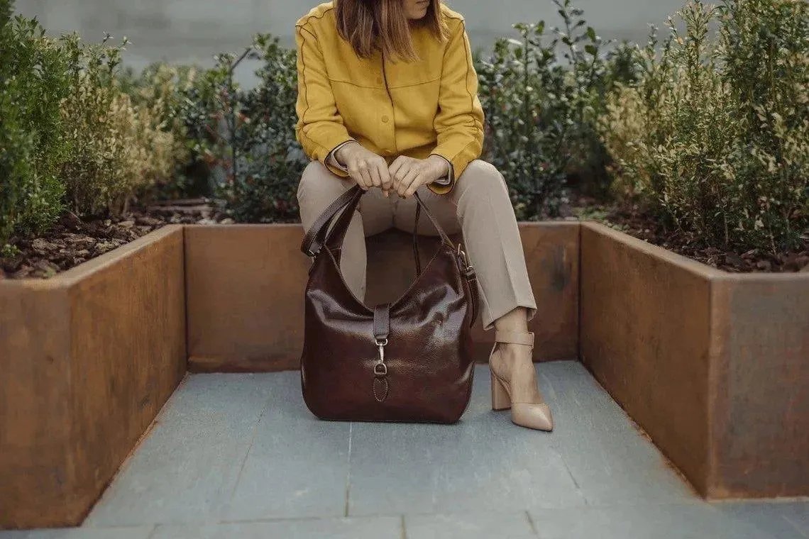 Double Handle Shoulder Bag Hobo Bag
