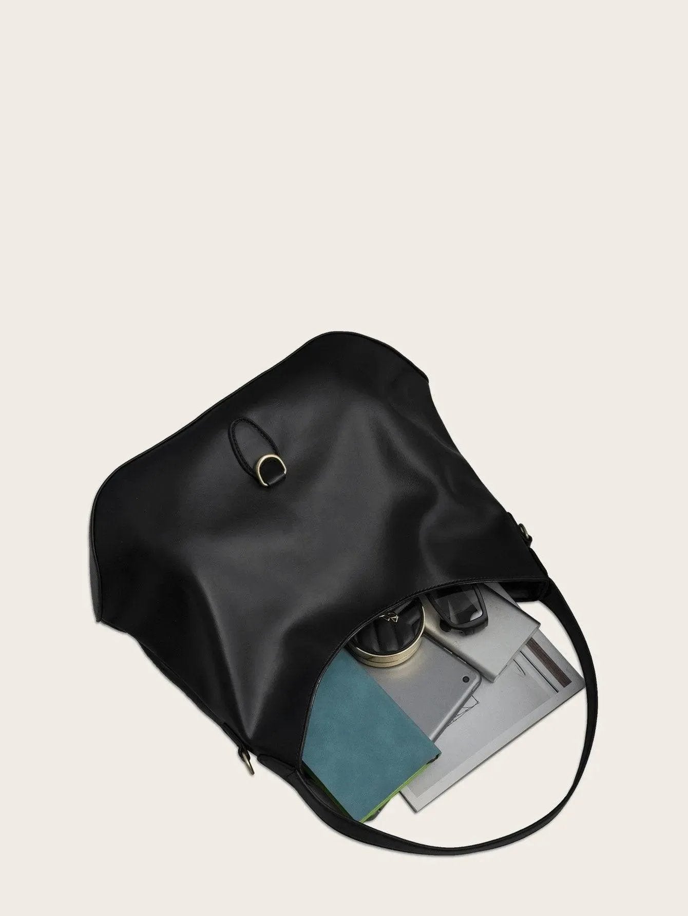 Double Handle Shoulder Bag Hobo Bag