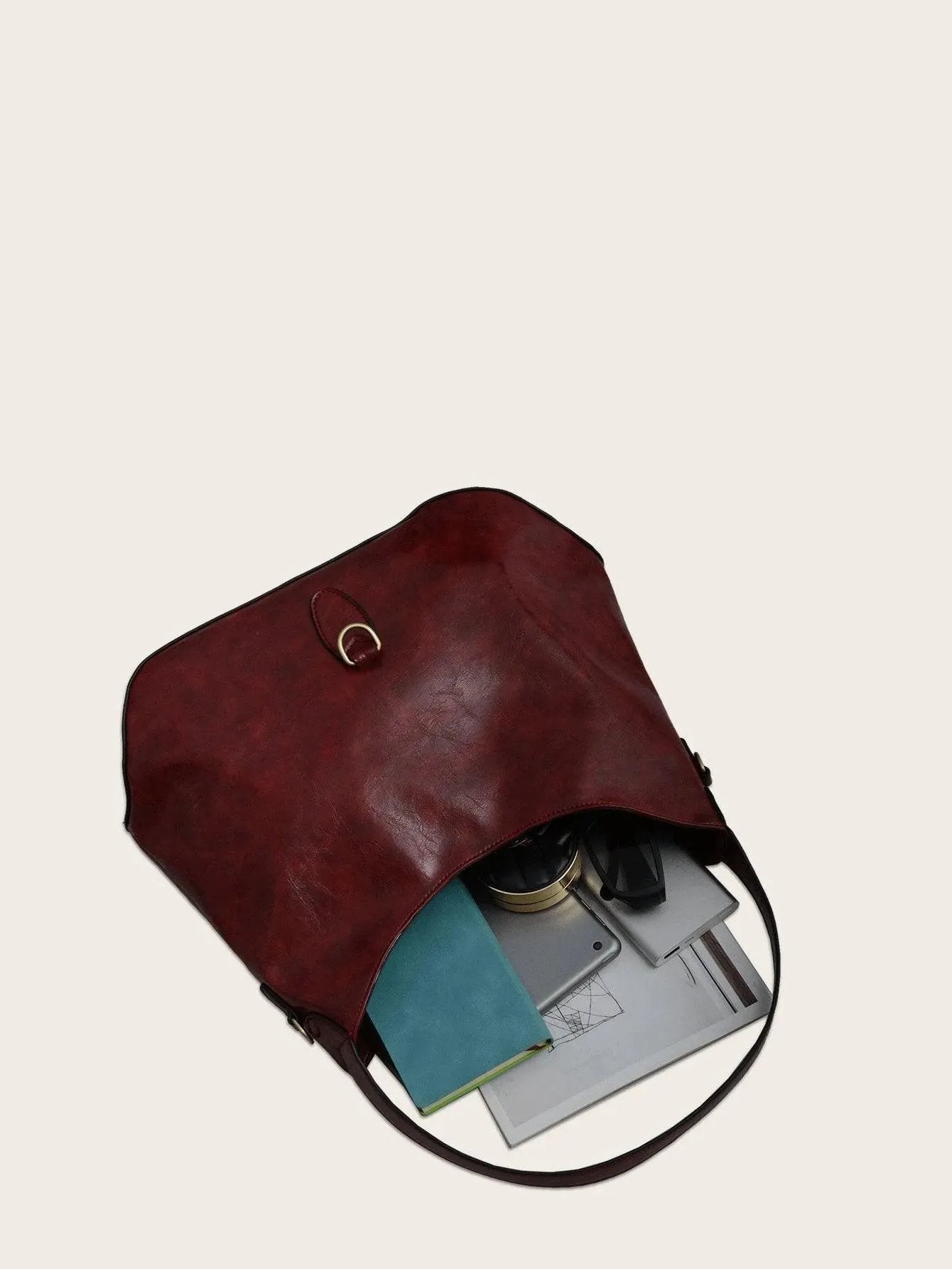 Double Handle Shoulder Bag Hobo Bag