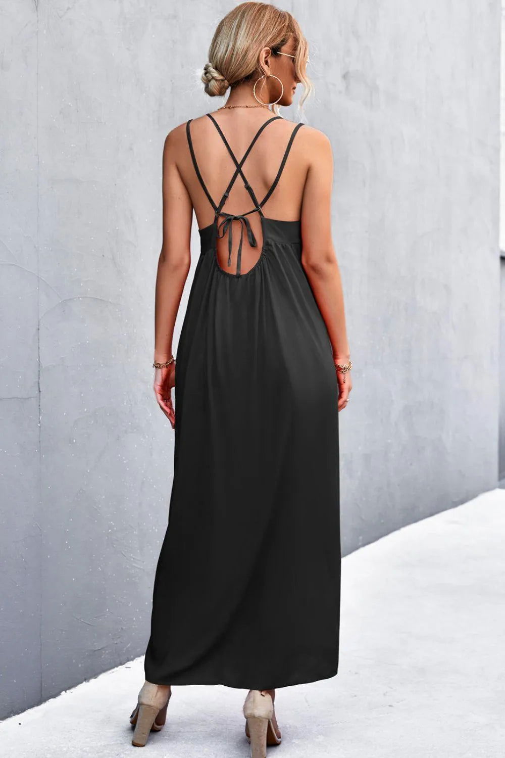 Double Strap Tie Back Dress - Look Chic & Stylish in This Summer Dress Jewelry Bubble