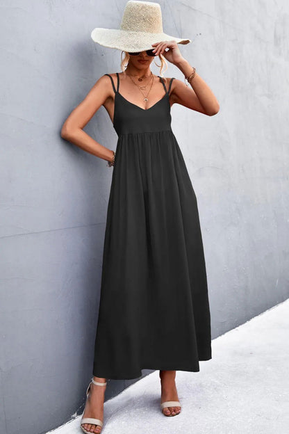 Double Strap Tie Back Dress - Look Chic & Stylish in This Summer Dress Jewelry Bubble