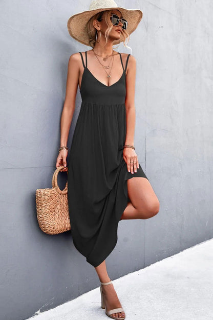 Double Strap Tie Back Dress - Look Chic & Stylish in This Summer Dress Jewelry Bubble