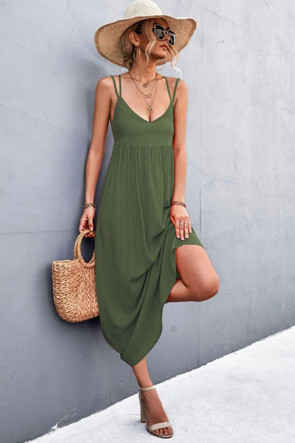 Double Strap Tie Back Dress - Look Chic & Stylish in This Summer Dress Jewelry Bubble