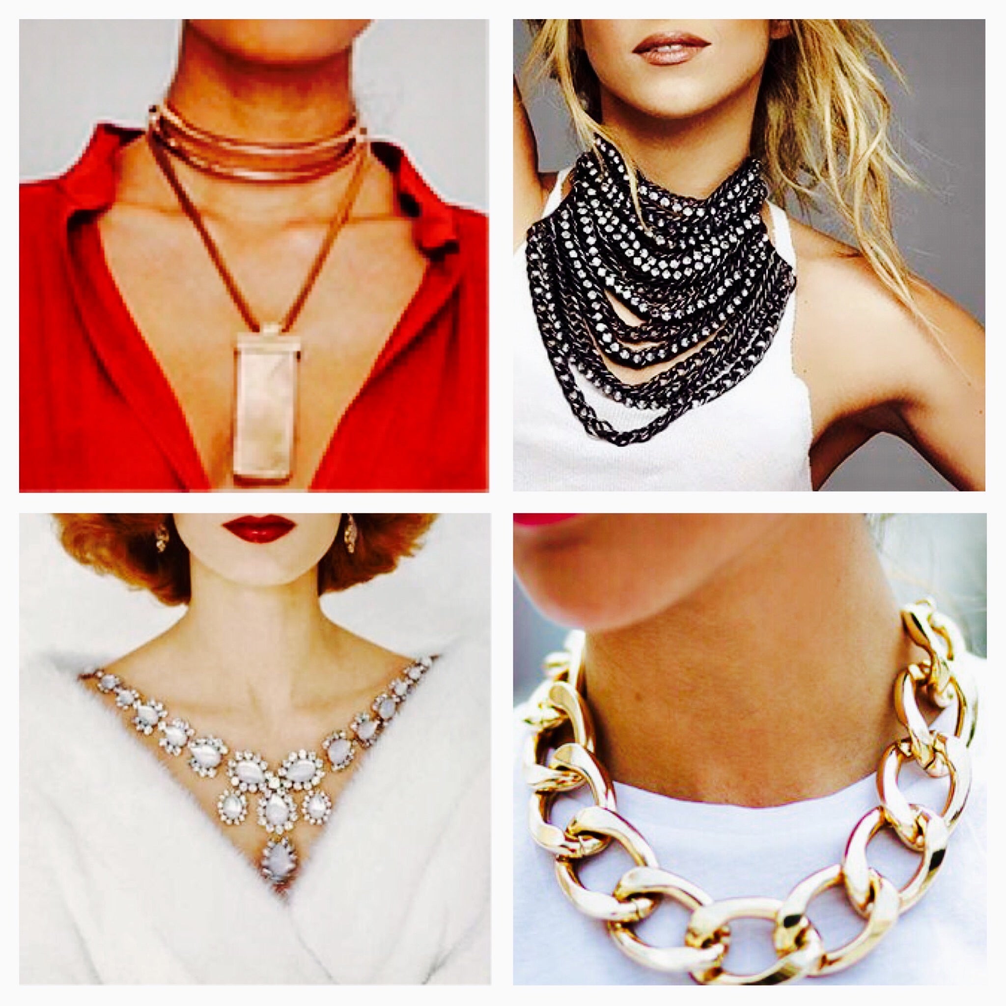 Variety of necklaces for women