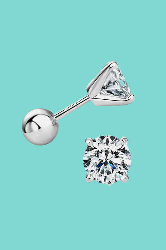 Elegant Bliss Moissanite Stud Earrings Trendsi