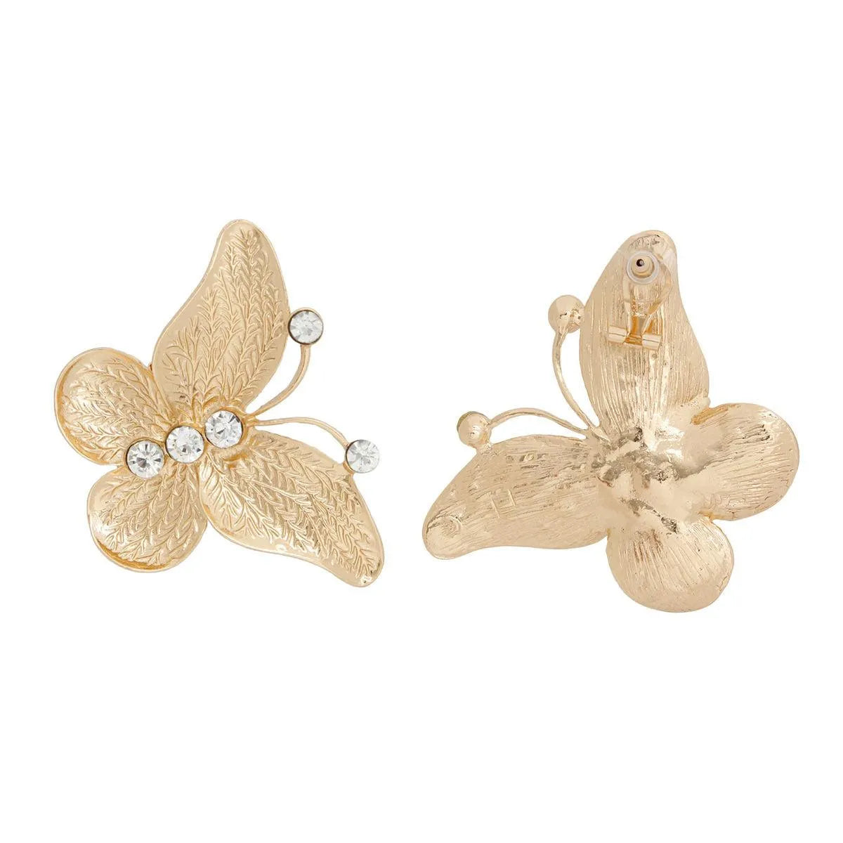 Elegant Butterfly Gold Drop Earrings - Trendy & Stylish Fashion Jewelry Jewelry Bubble