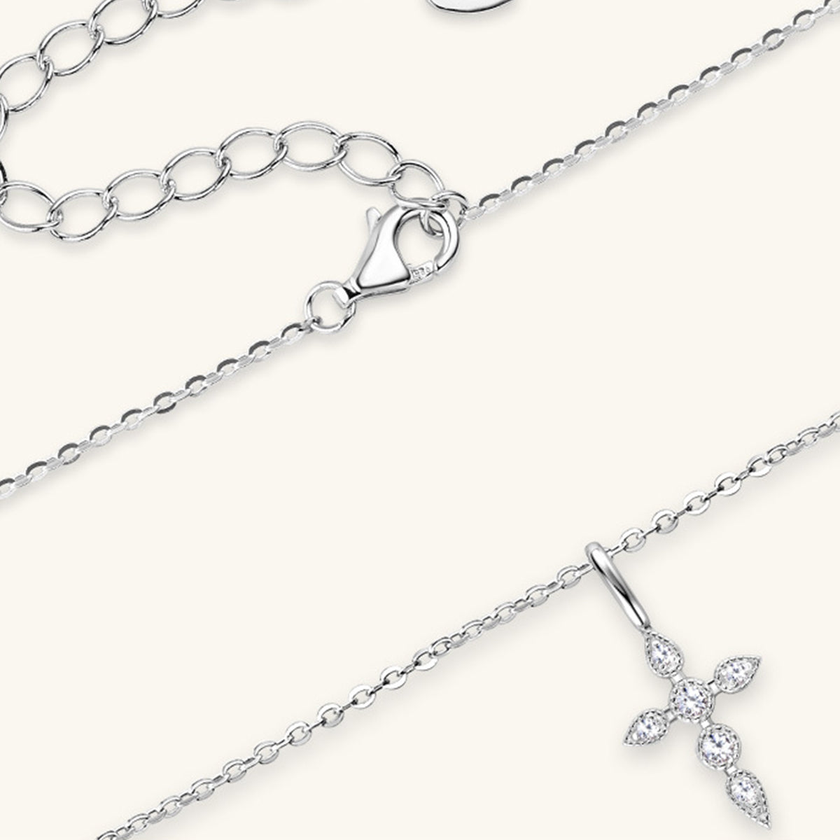 Elegant Cross Necklace for Women - Dainty Jewelry with Sparkling Accents Jewelry Bubble