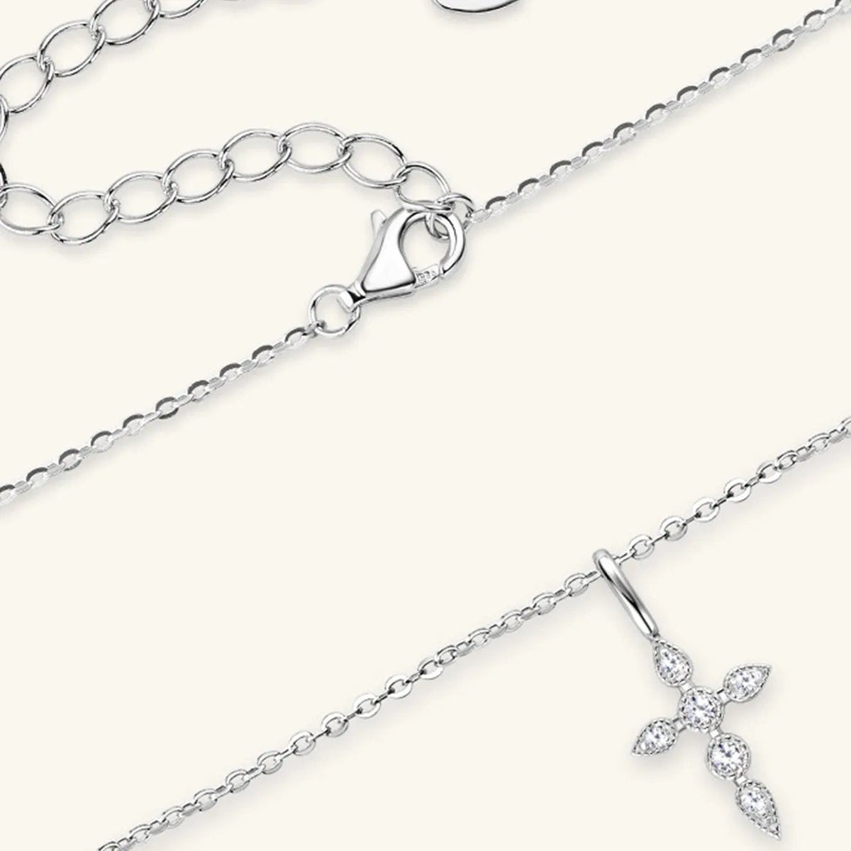 Elegant Cross Necklace for Women - Dainty Jewelry with Sparkling Accents