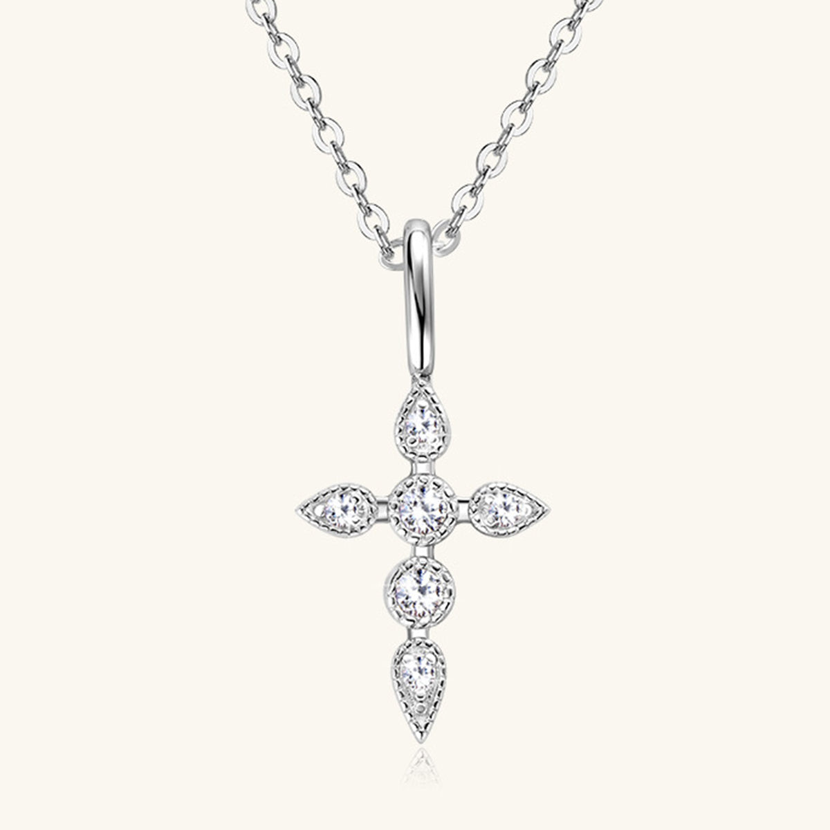 Elegant Cross Necklace for Women - Dainty Jewelry with Sparkling Accents Jewelry Bubble