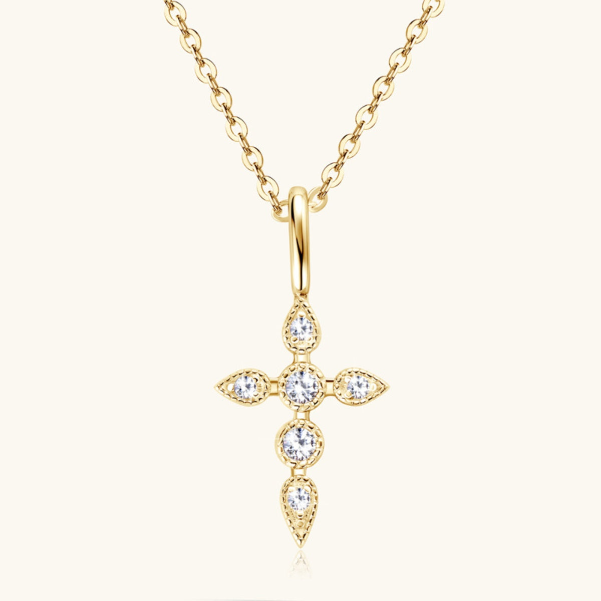 Elegant Cross Necklace for Women - Dainty Jewelry with Sparkling Accents Jewelry Bubble