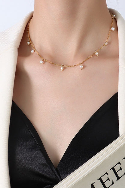 Elegant Faux Pearl Necklace - Timeless Style for Every Occasion Jewelry Bubble