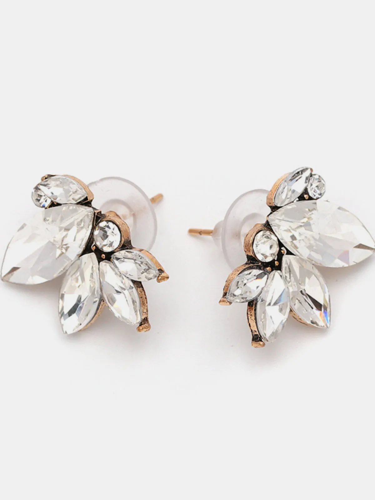 Elegant Floral Butterfly Style Stud Earrings