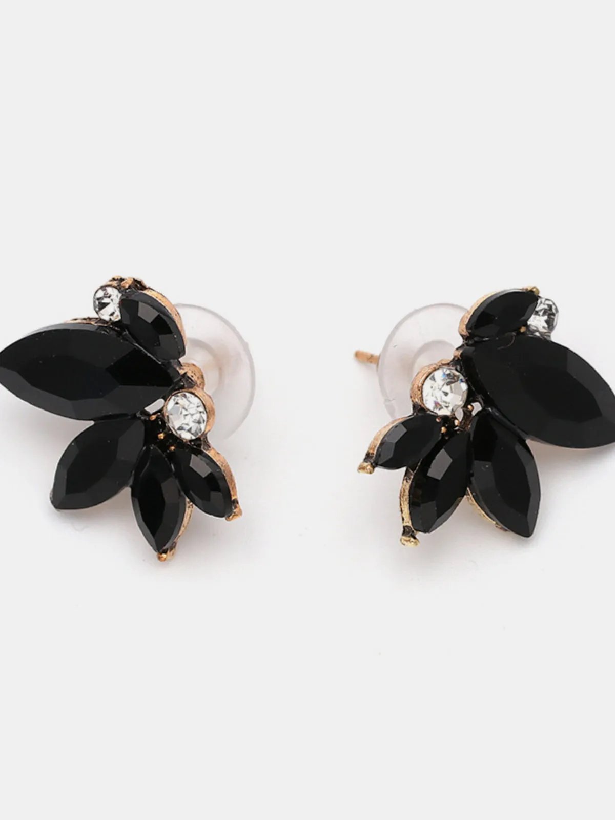 Elegant Floral Butterfly Style Stud Earrings