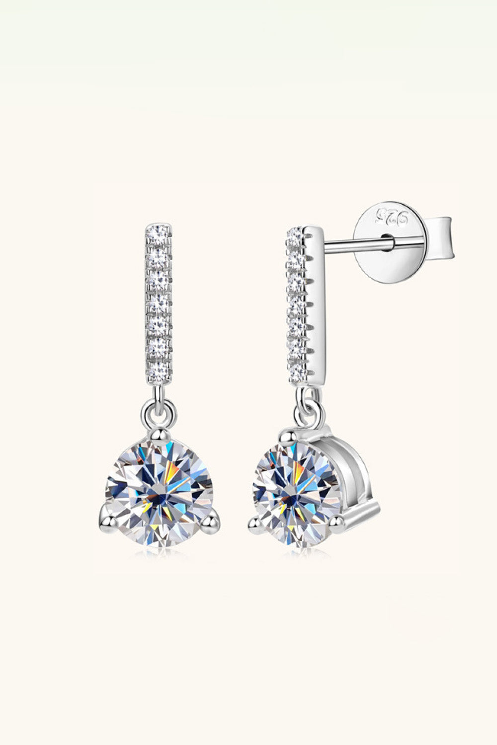 Elegant Moissanite Drop Earrings Jewelry Bubble