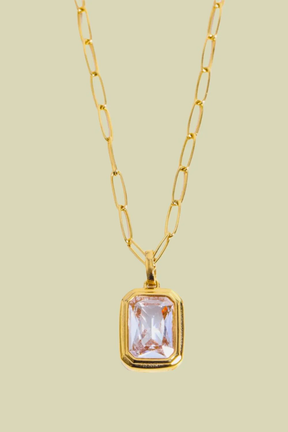 Elevate Your Elegance with the Exquisite Zircon Geometrical Pendant Necklace for Women