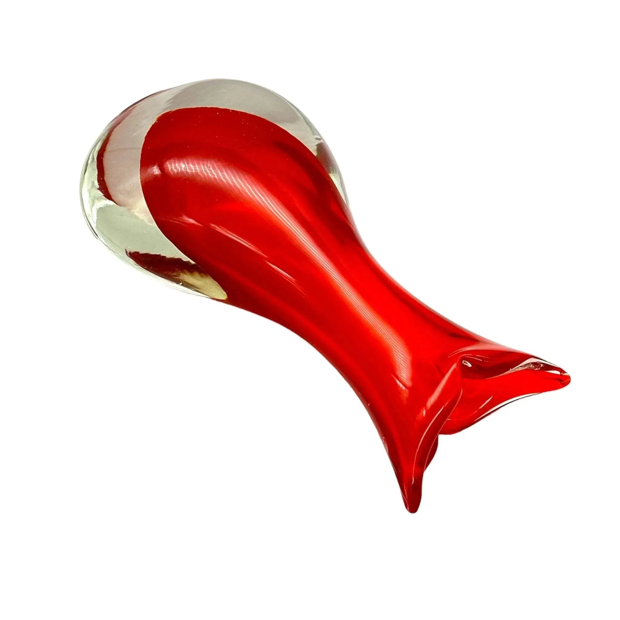 Elevate Your Home Decor with Murano Craftsmanship - Own a Vintage Murano Sommerso Art Glass Vase Today
