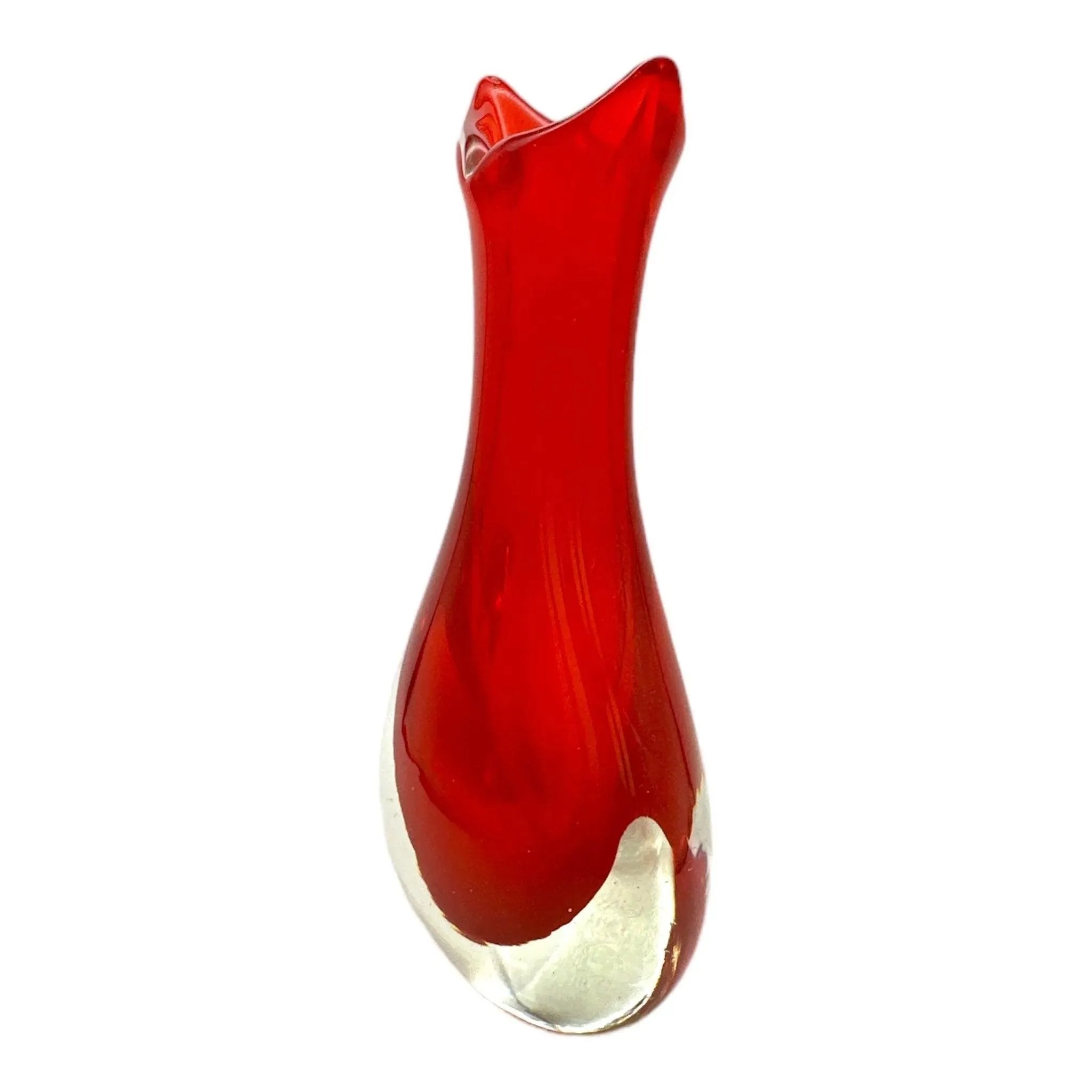 Elevate Your Home Decor with Murano Craftsmanship - Own a Vintage Murano Sommerso Art Glass Vase Today