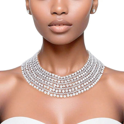 Elevate Your Style with Our Limelight Silver Choker Necklace | Fashion Jewelry Jewelry Bubble