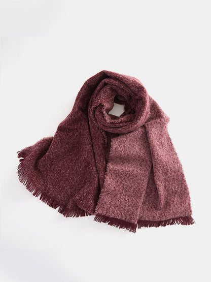 Elevate Your Style with Our Raw Hem Heathered Scarf Jewelry Bubble