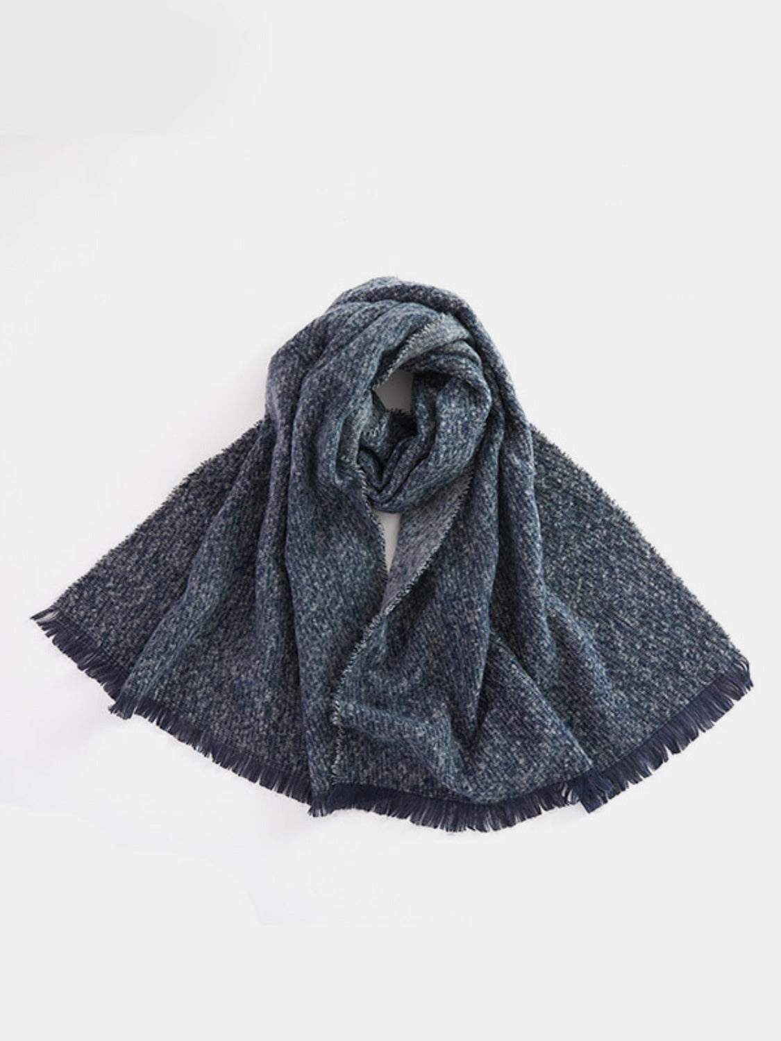 Elevate Your Style with Our Raw Hem Heathered Scarf Jewelry Bubble