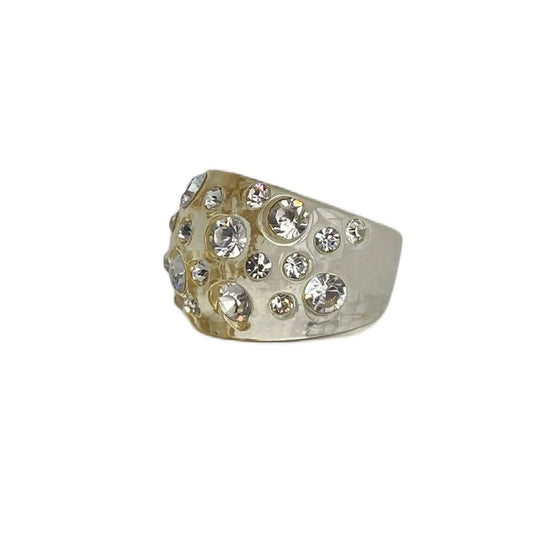 Embellished Sparkly Acrylic Statement Ring Jewelry Bubble