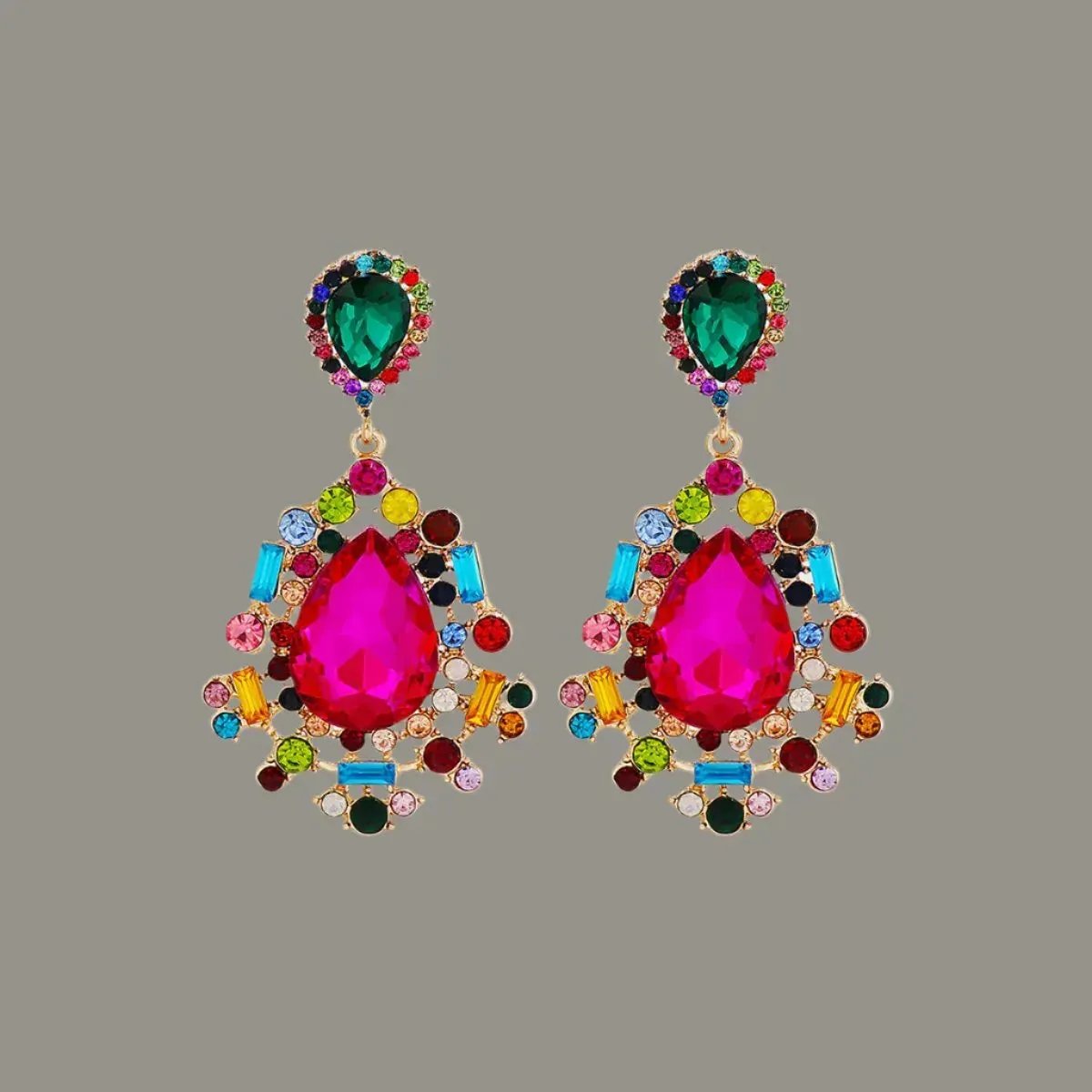 Enhance Style Stunning Multicolor Dangle Earrings