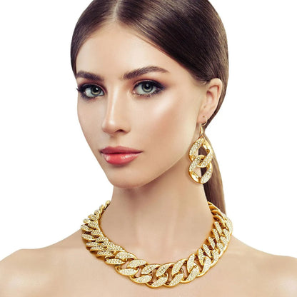 Event or Party Standout Fashion Necklace Set Jewelry Bubble