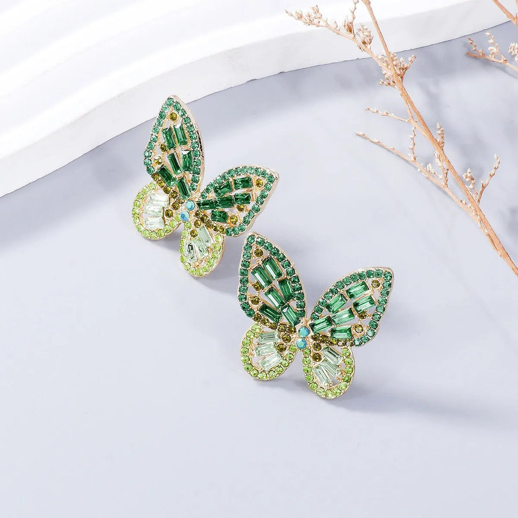 Exquisite Butterfly Stud Earrings