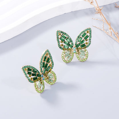 Exquisite Butterfly Stud Earrings Jewelry Bubble