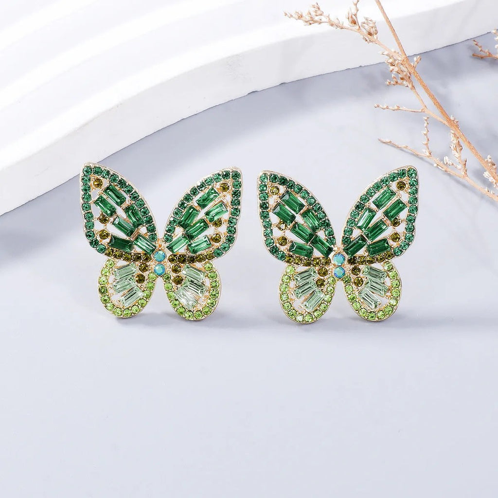Exquisite Butterfly Stud Earrings