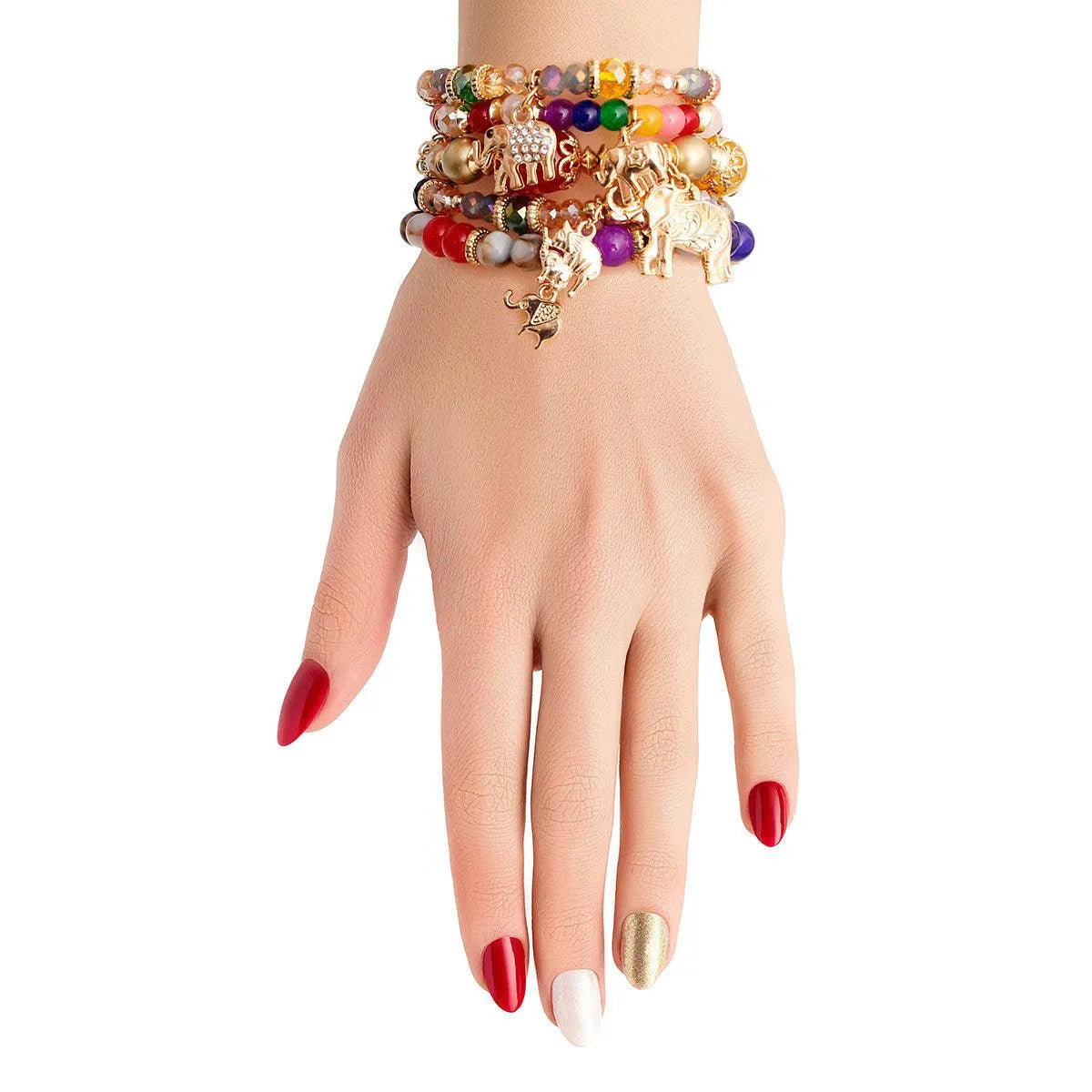 Eye-Candy Glass Beaded Bracelets: Charm Your Way to Style & Elegance Jewelry Bubble