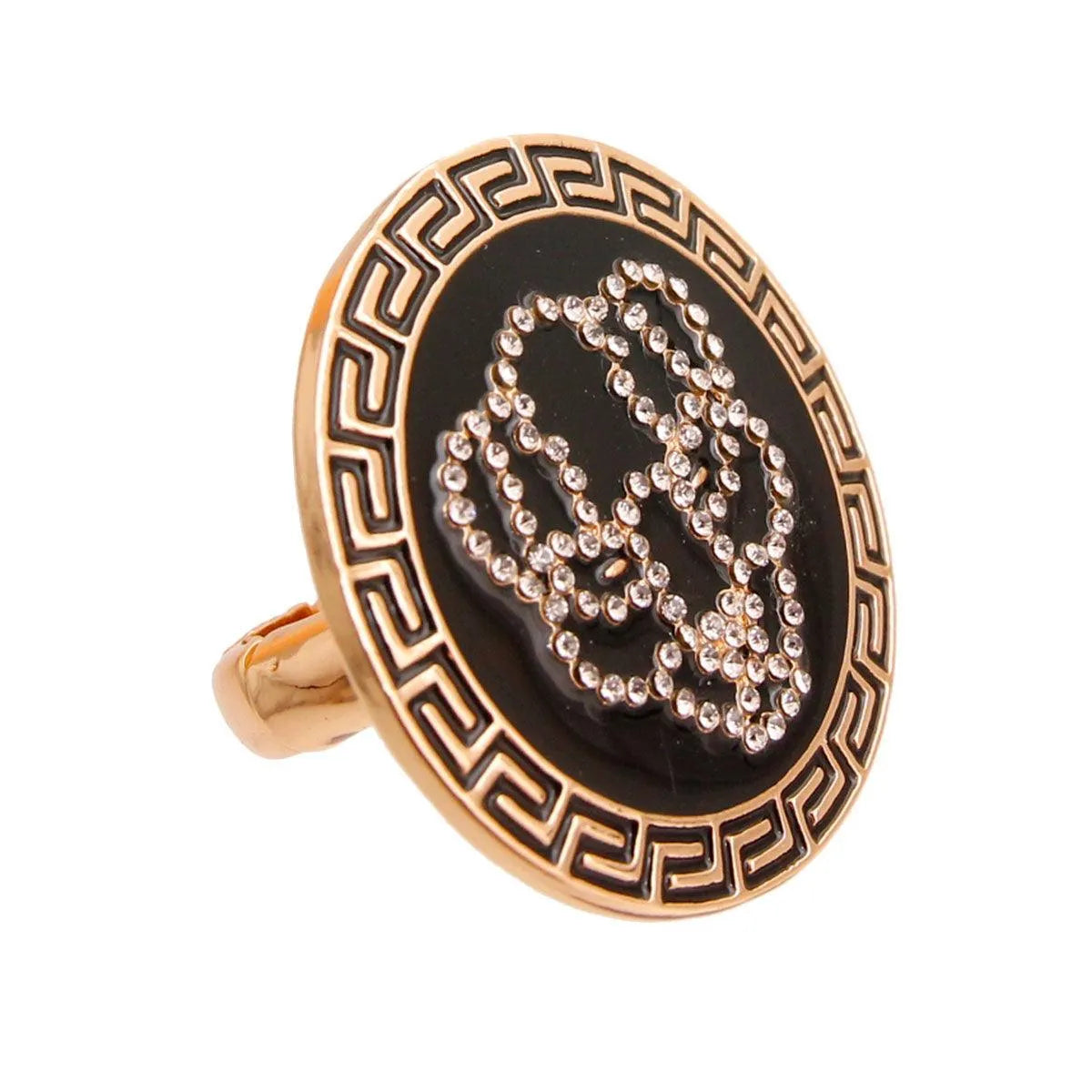 Eye-Catching Tiger Gold Fashion Ring for Women Jewelry Bubble