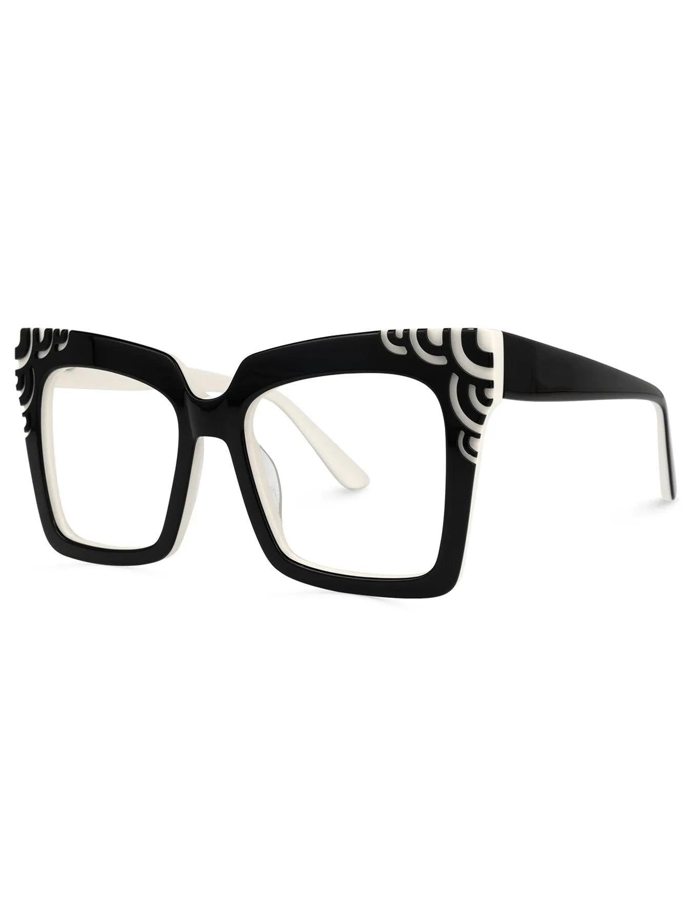 Eyeglasses Two Tone Frames Unique Cool Look Jewelry Bubble