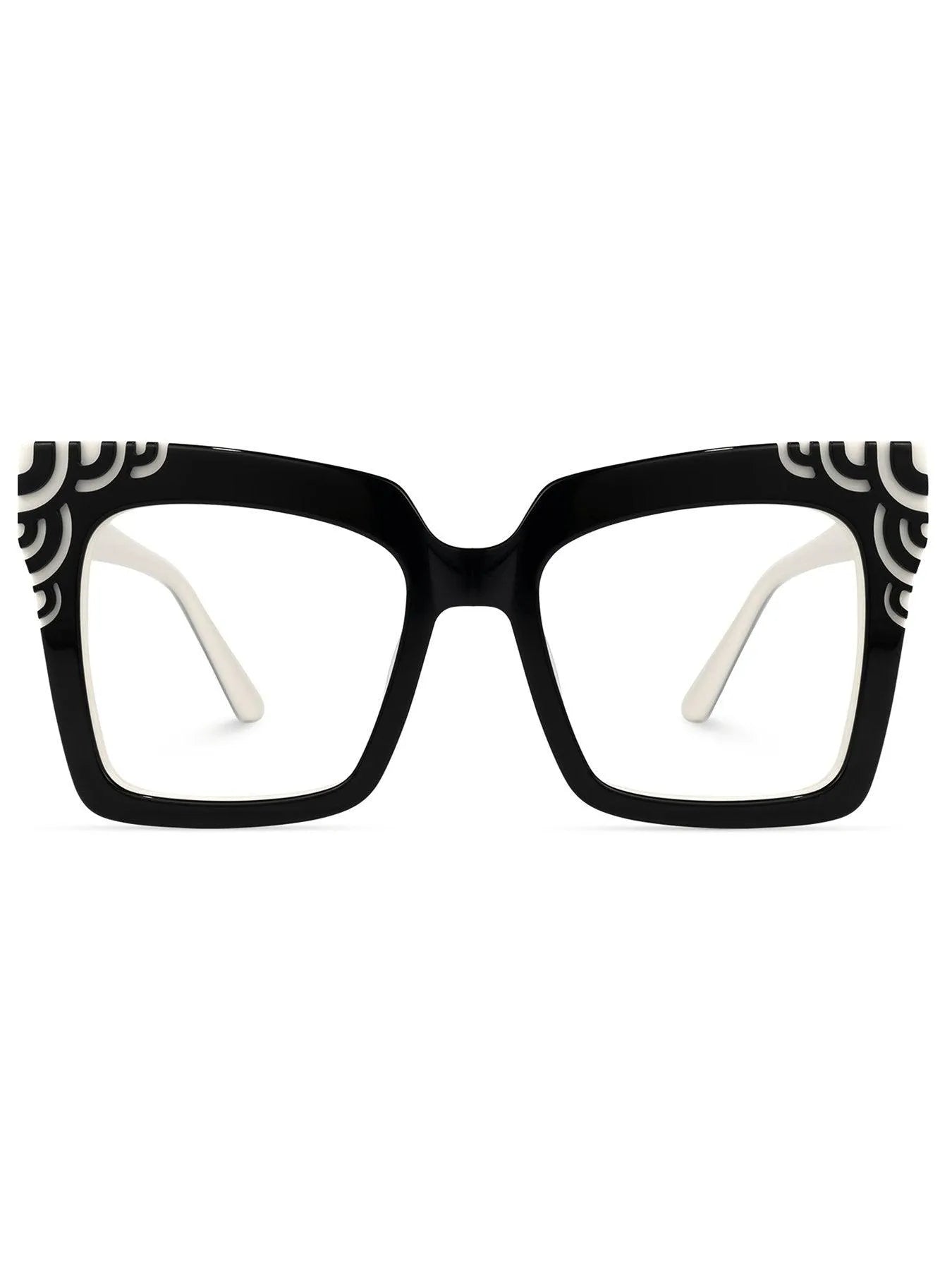 Eyeglasses Two Tone Frames Unique Cool Look Jewelry Bubble