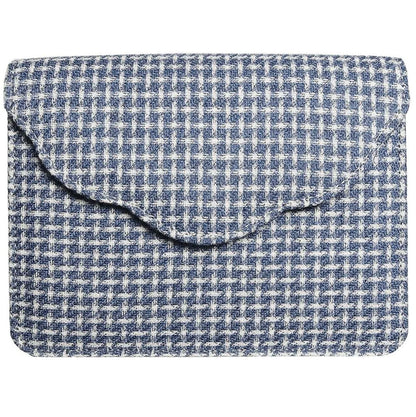 Fabric Belt Pouch Blue Jewelry Bubble