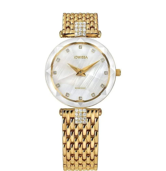 Facet Strass Swiss Ladies Watch J5.633.M Jewelry Bubble