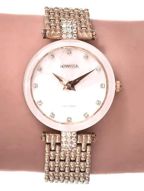 Facet Strass Swiss Ladies Watch J5.633.M Jewelry Bubble