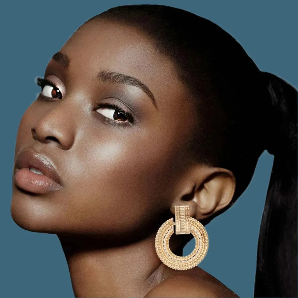Fashion Jewelry Alert: Gold Knocker Hoop Earrings