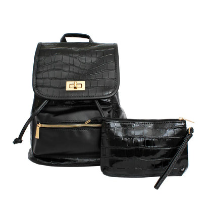 Fashionable Black Backpack: Perfect Travel Carry-Ons & Everyday Bag for Women Jewelry Bubble