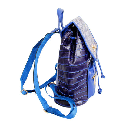 Fashionable Blue Backpack: Perfect Travel Carry-Ons & Everyday Bag for Women Jewelry Bubble