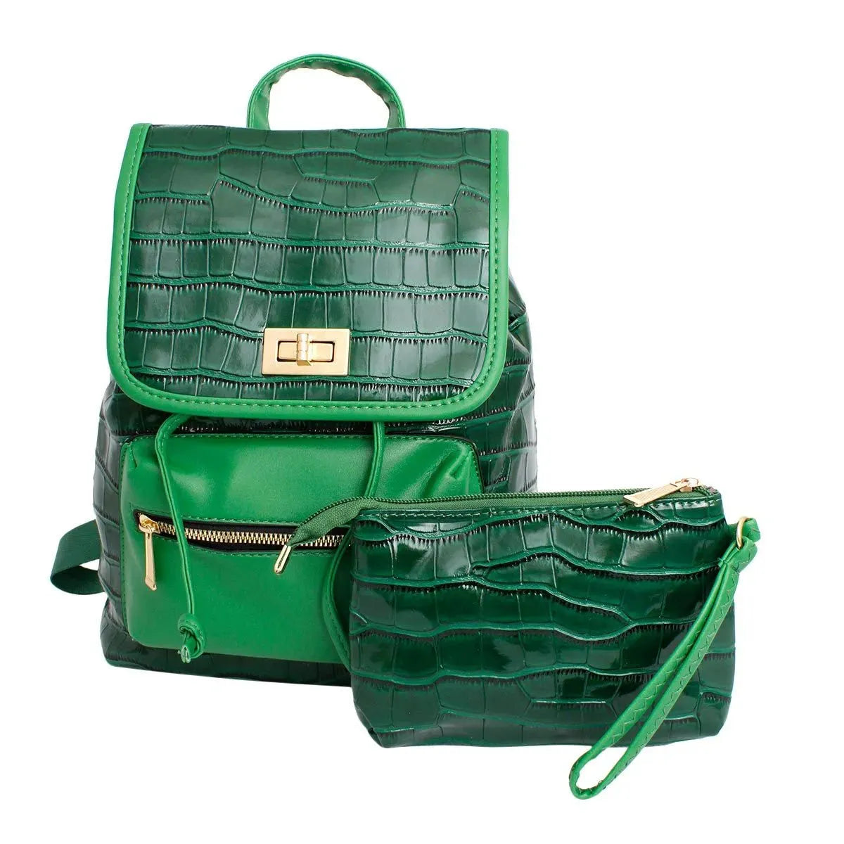 Fashionable Green Backpack: Perfect Travel Carry-Ons & Everyday Bag for Women Jewelry Bubble