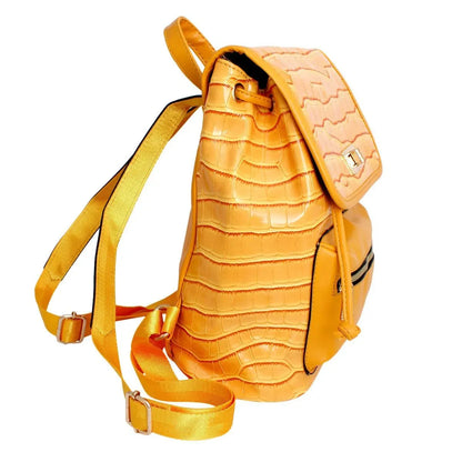 Fashionable Yellow Backpack: Perfect Travel Carry-Ons & Everyday Bag for Women Jewelry Bubble